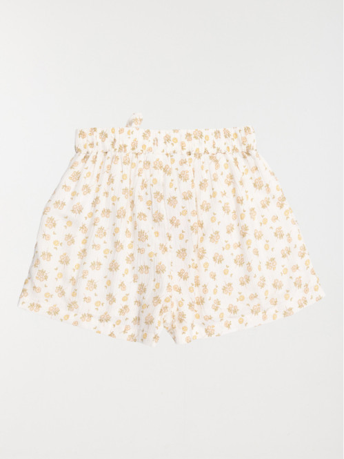 Jupe-short fleuri fille...