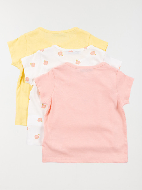 Lot de 3 t-shirts fille...