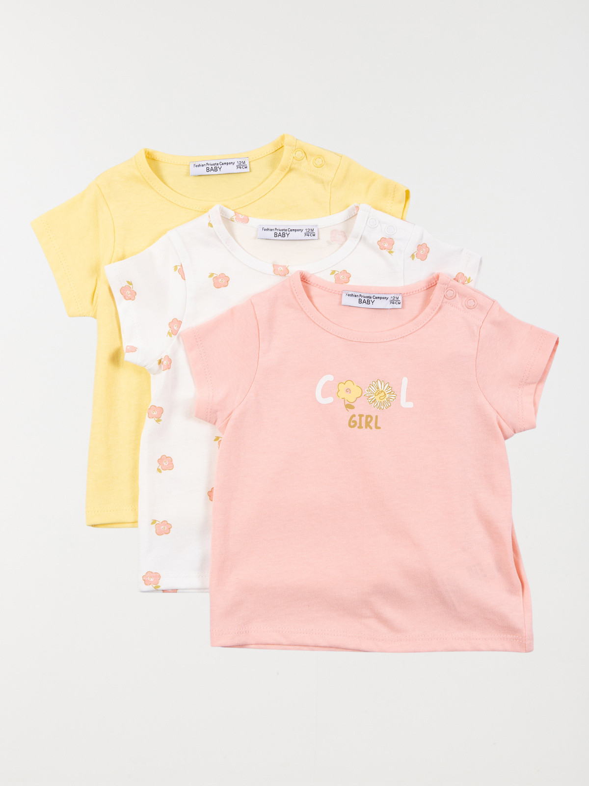 Lot de 3 t-shirts fille (3-36M)