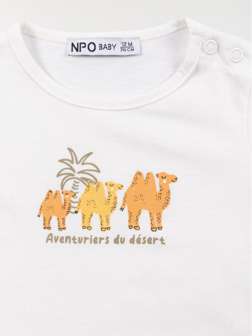 Lot 3 T-shirts chameaux...