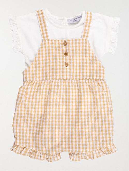 Ensemble salopette t-shirt...