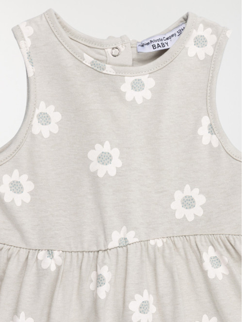 Robe sans manches fleurie...