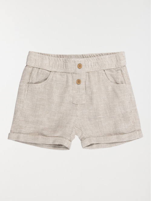 Short garçon écru (6-36M)