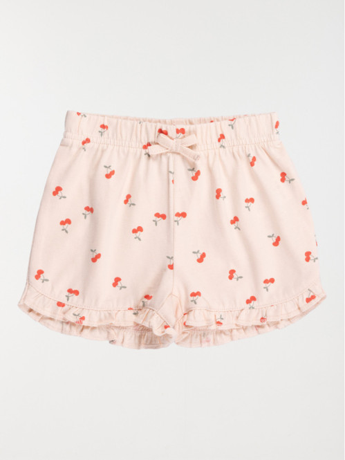 Short basique motif cerise...