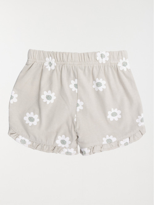 Short motif fleuri fille (3-36M)