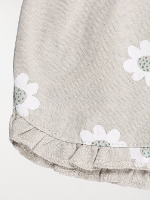 Short motif fleuri fille (3-36M)