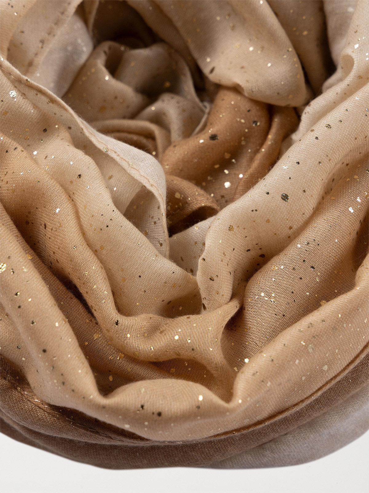 Foulard pailletté écru femme