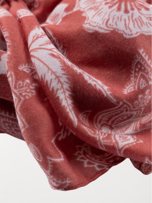 Foulard fleuri femme terre...