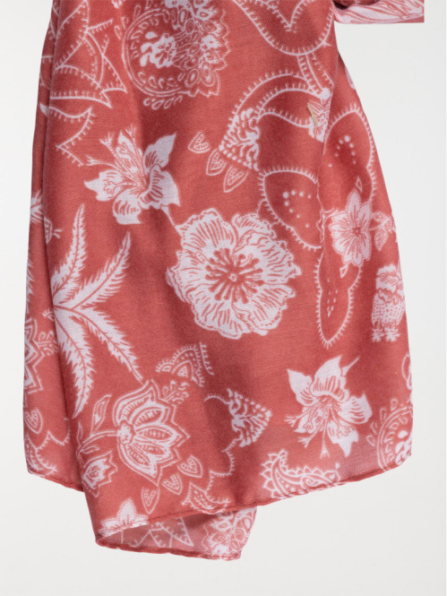 Foulard fleuri femme terre...