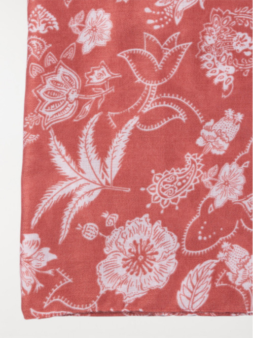 Foulard fleuri femme terre...