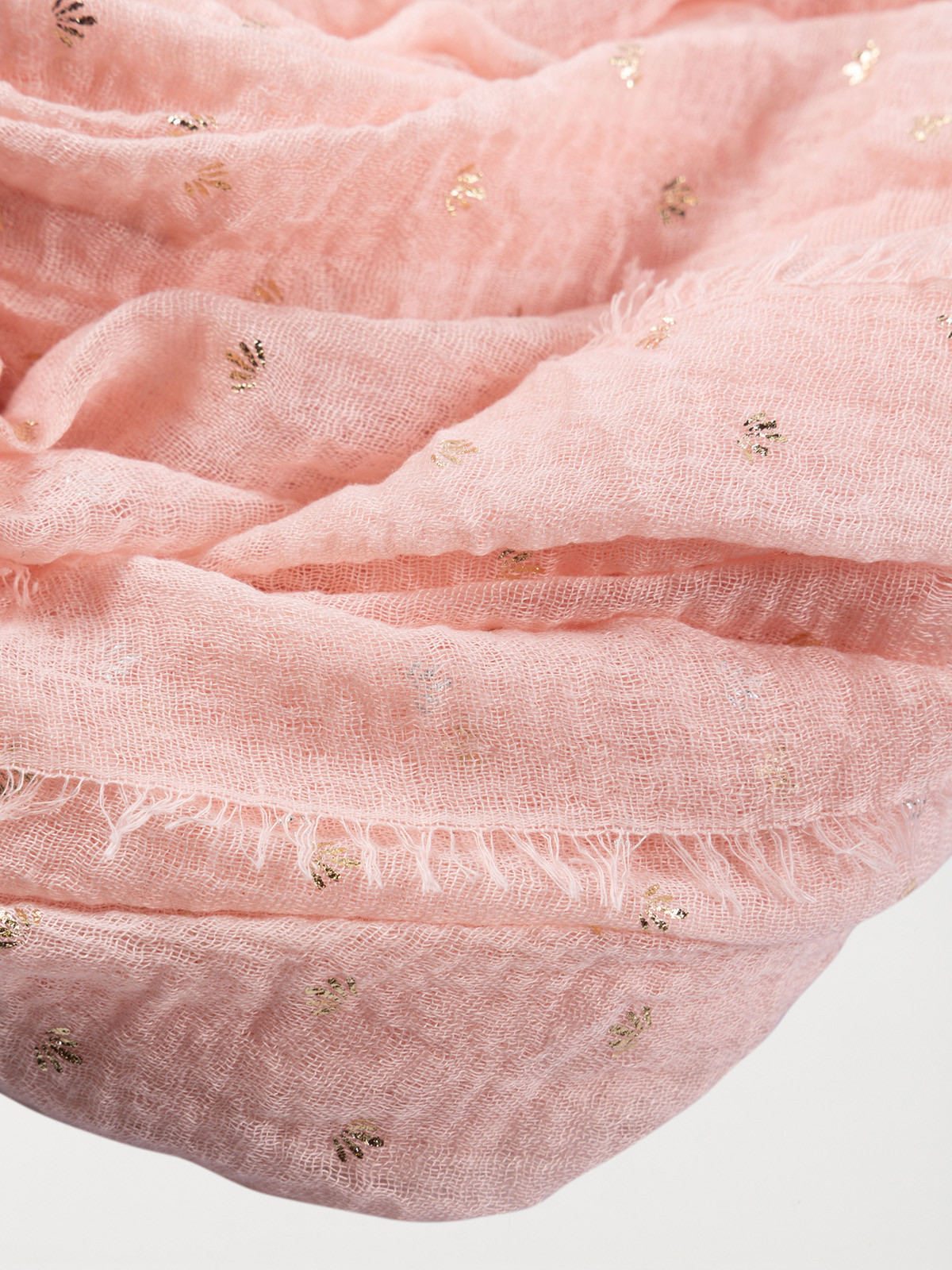 Foulard retro pink motif doré femme Foulard retro pink motif doré femme