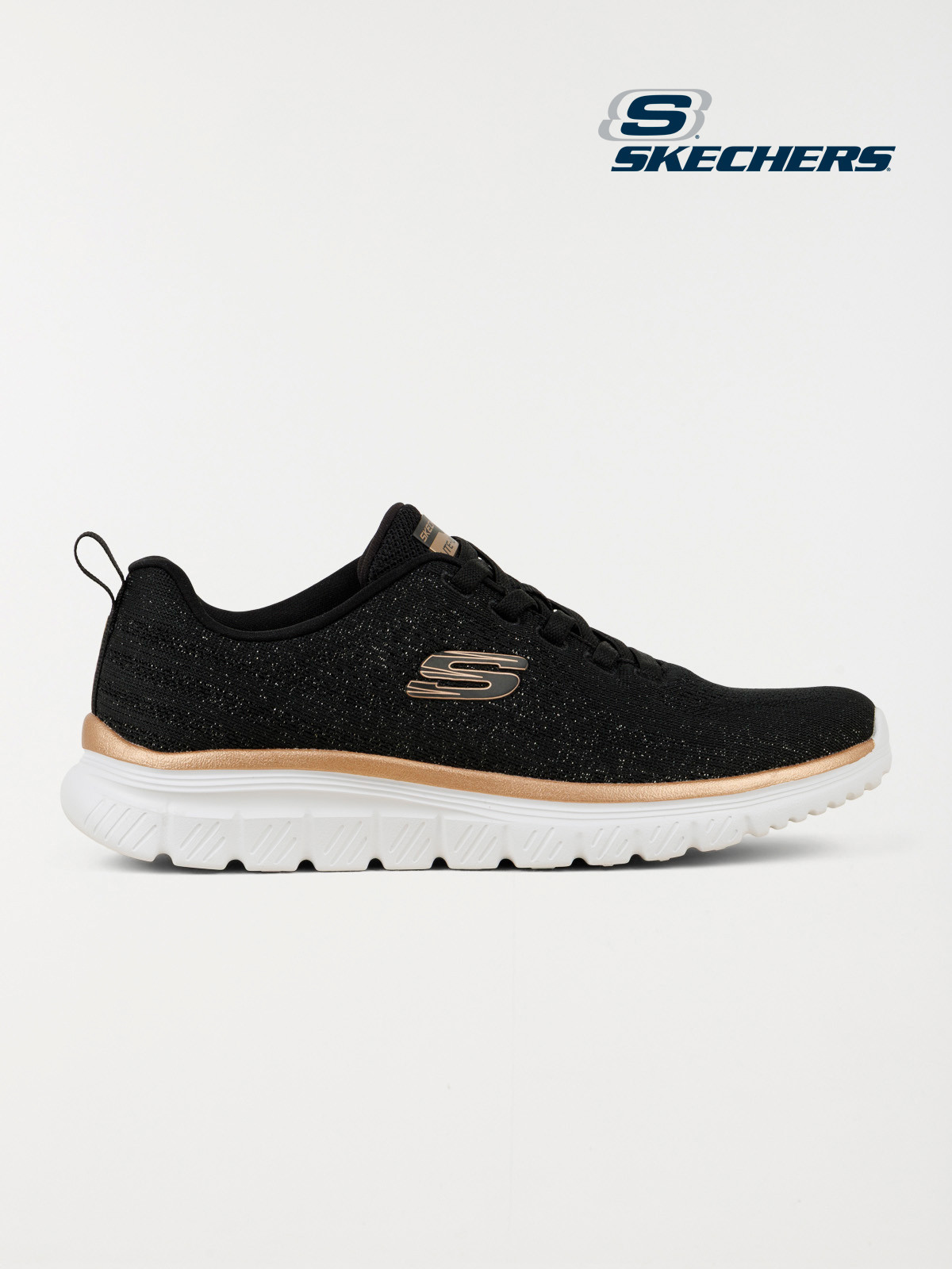 Basket noire Skechers femme (36-42)