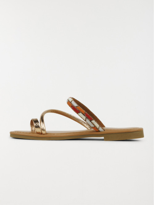 Mules plates perles femme...