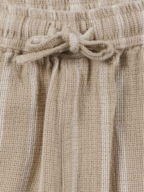 Short rayé coloris sable...