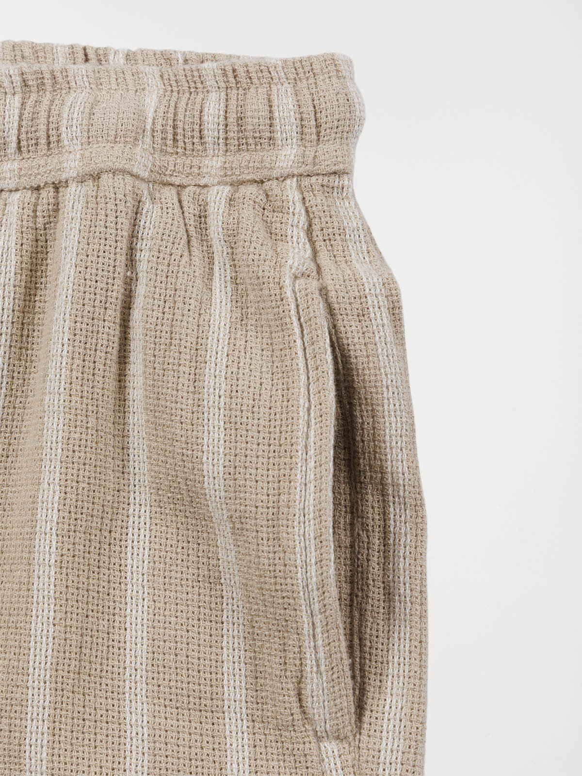 Short rayé coloris sable garçon (XXS-M)