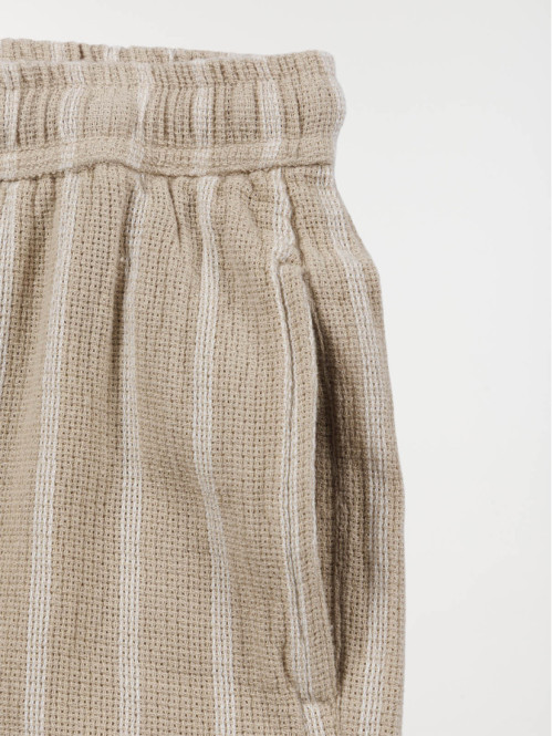 Short rayé coloris sable...