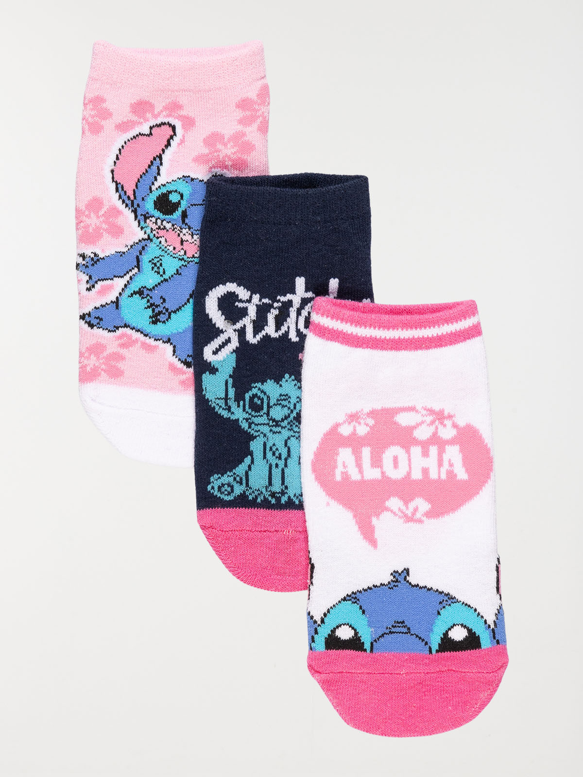 Lot 3 paires chaussettes STITCH fille