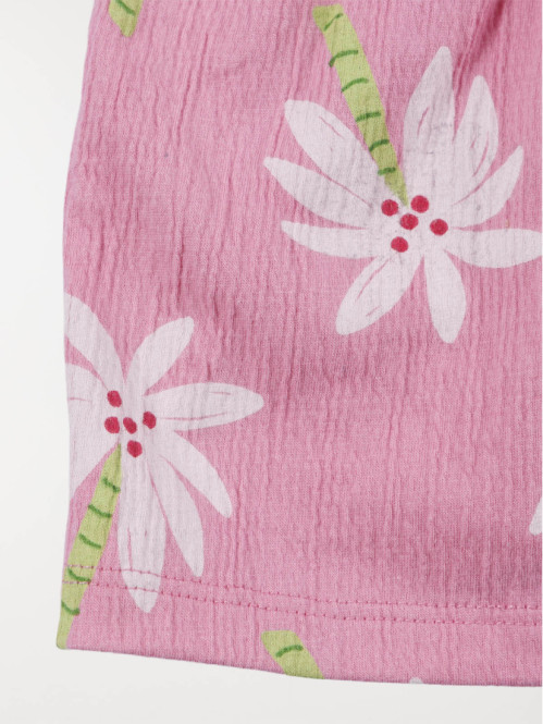 Débardeur fleuri noeud dos...