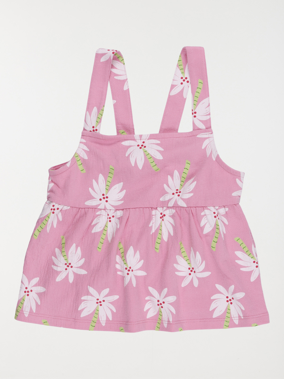 Débardeur fleuri noeud dos fille (3-12A)