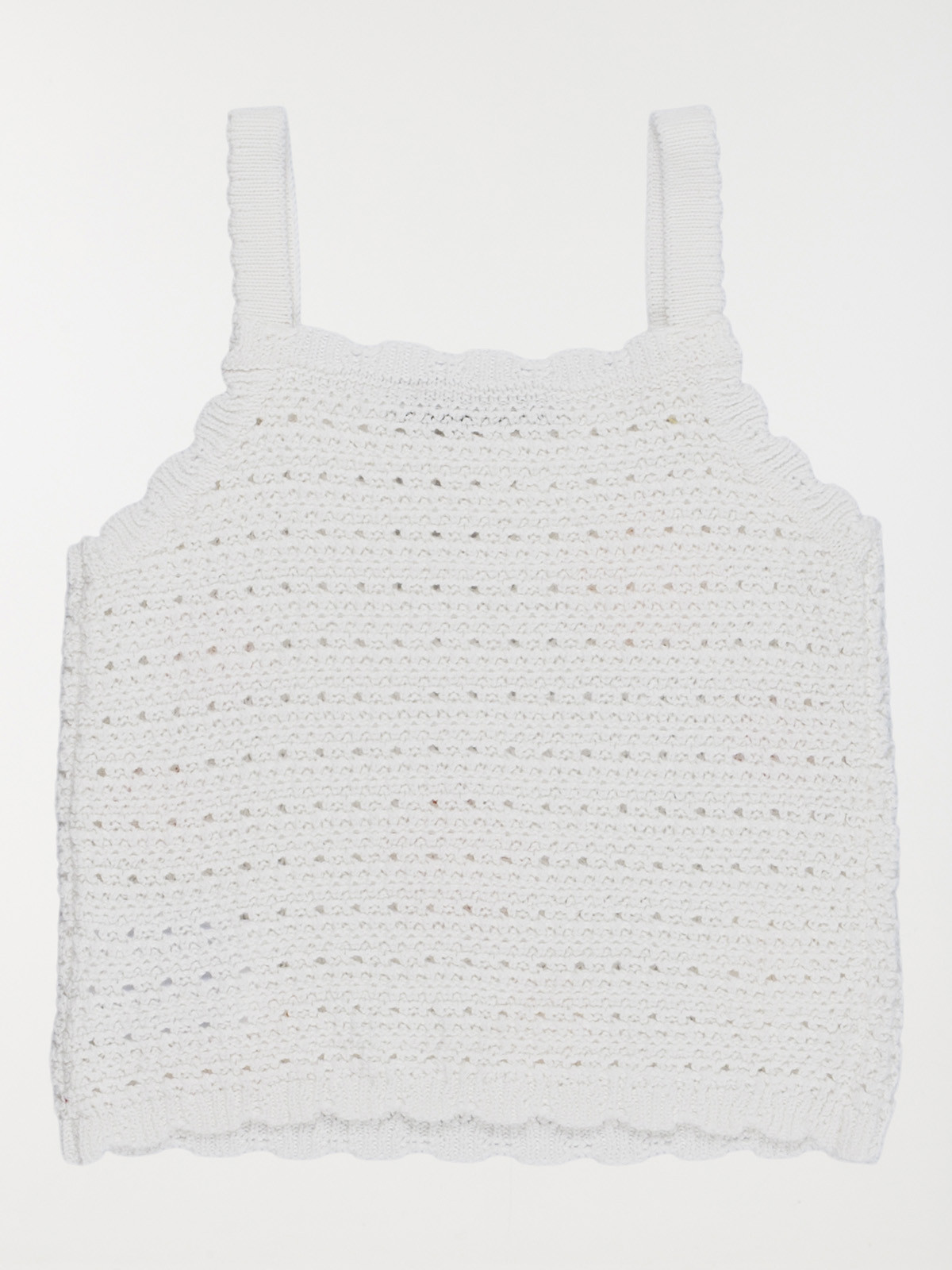 Débardeur crochet écru fille (3-12A)