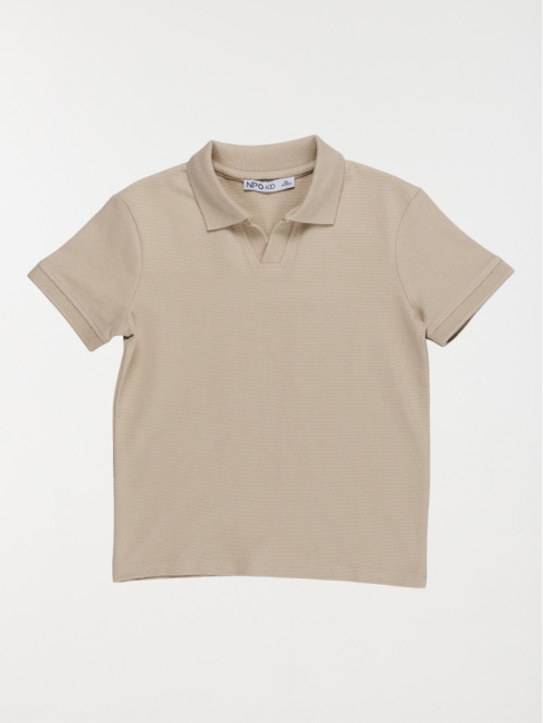 Polo coloris sable garçon...