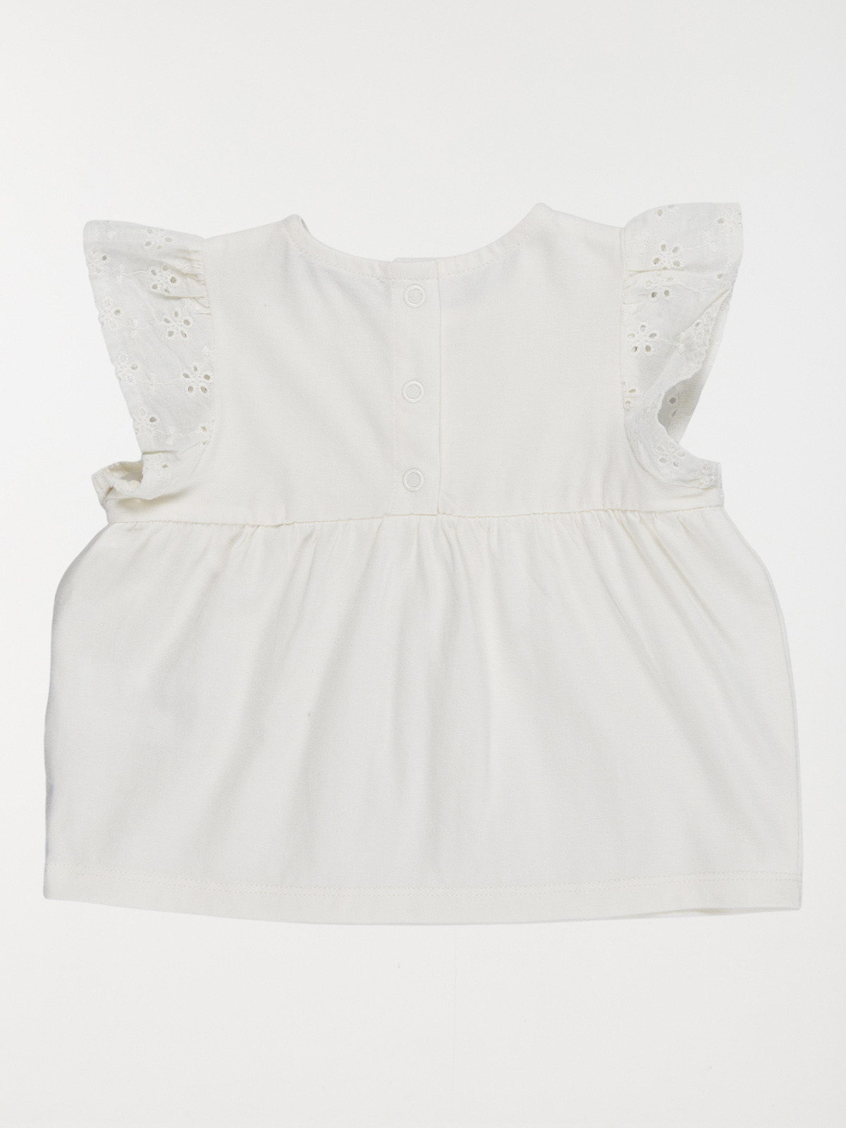 T-shirt fille broderie anglaise (3-36M) T-shirt fille broderie anglaise (3-36M)