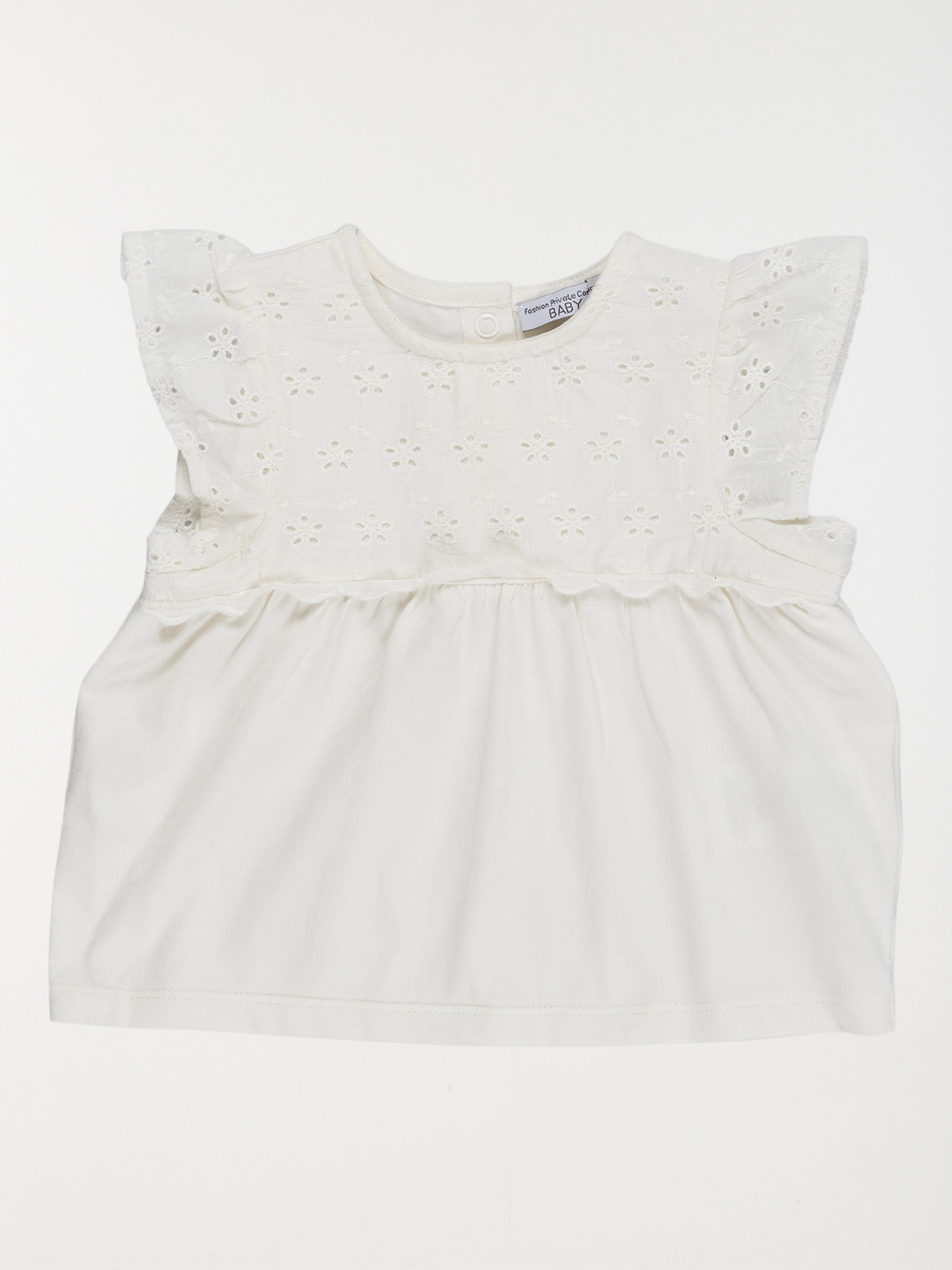 T-shirt fille broderie anglaise (3-36M) T-shirt fille broderie anglaise (3-36M)
