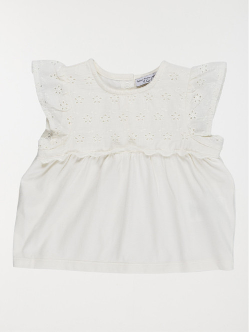 T-shirt fille broderie...
