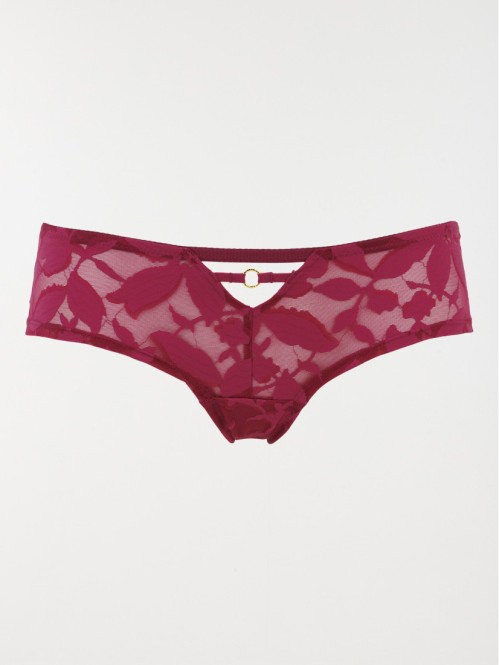 Shorty en dentelle plum...