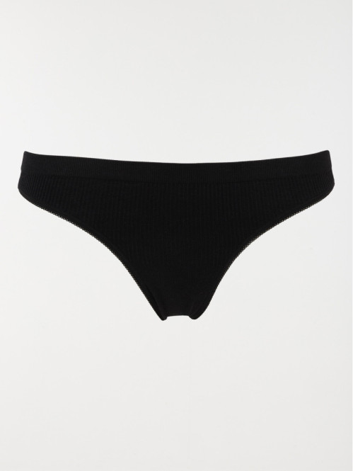 String côtelé noir femme...