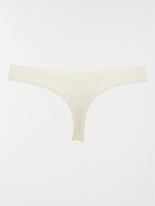 String côtelé ivoire femme...