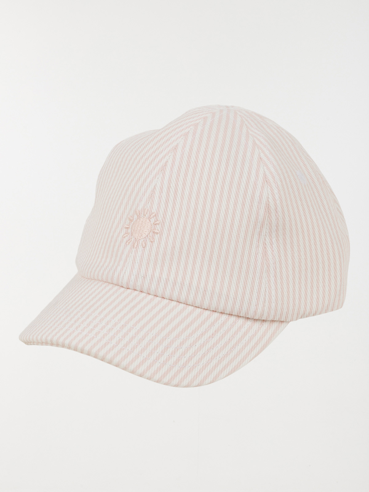 Casquette rayée soleil brodé fille