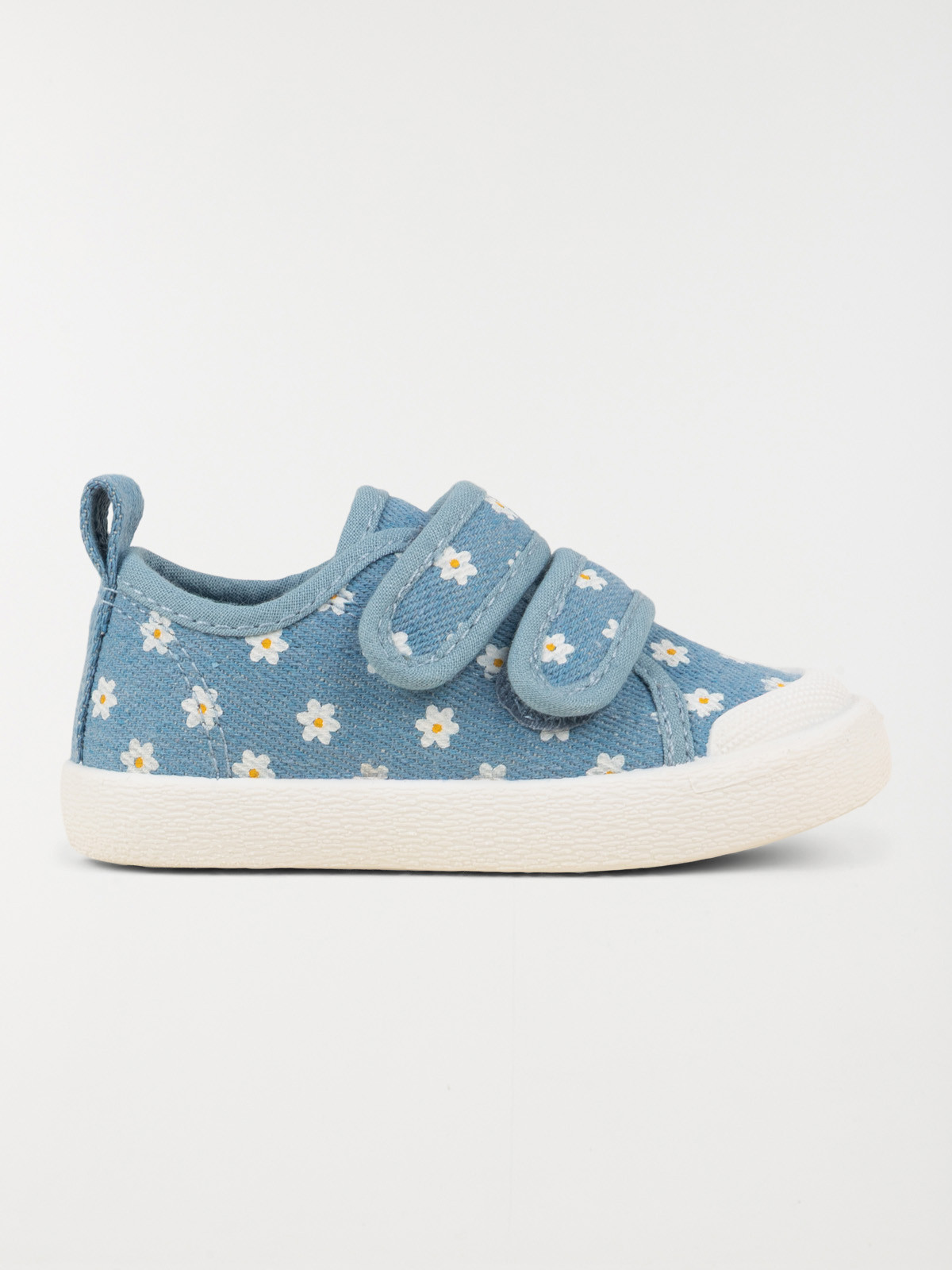 Tennis toile motif fleur fille (20-23)