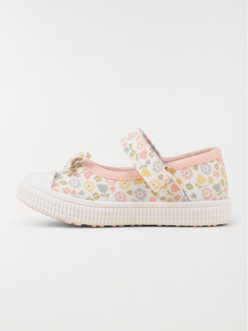 Tennis ballerines fleuries...