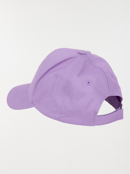 Casquette lilas message brodé femme
