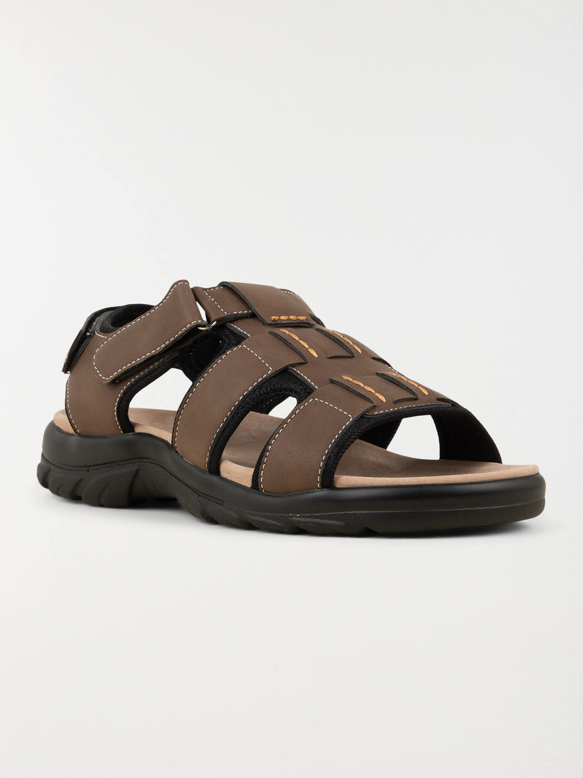 Sandales marrons scratchs homme (40-45)