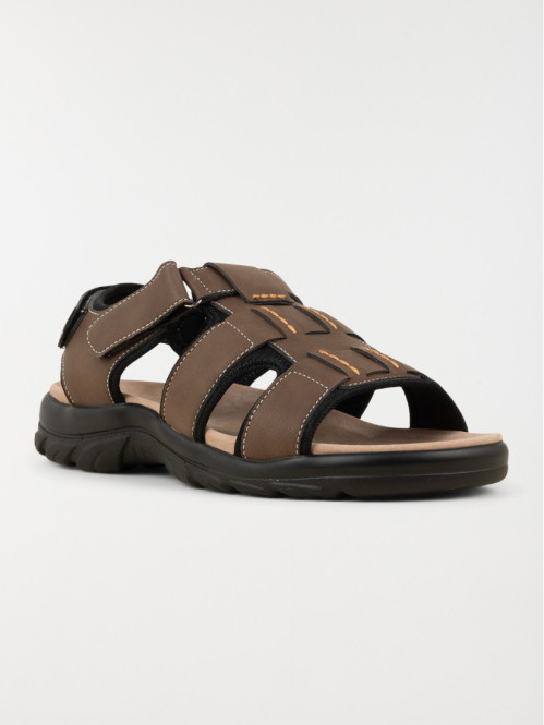 Sandales marrons scratchs...