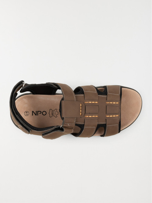 Sandales marrons scratchs...