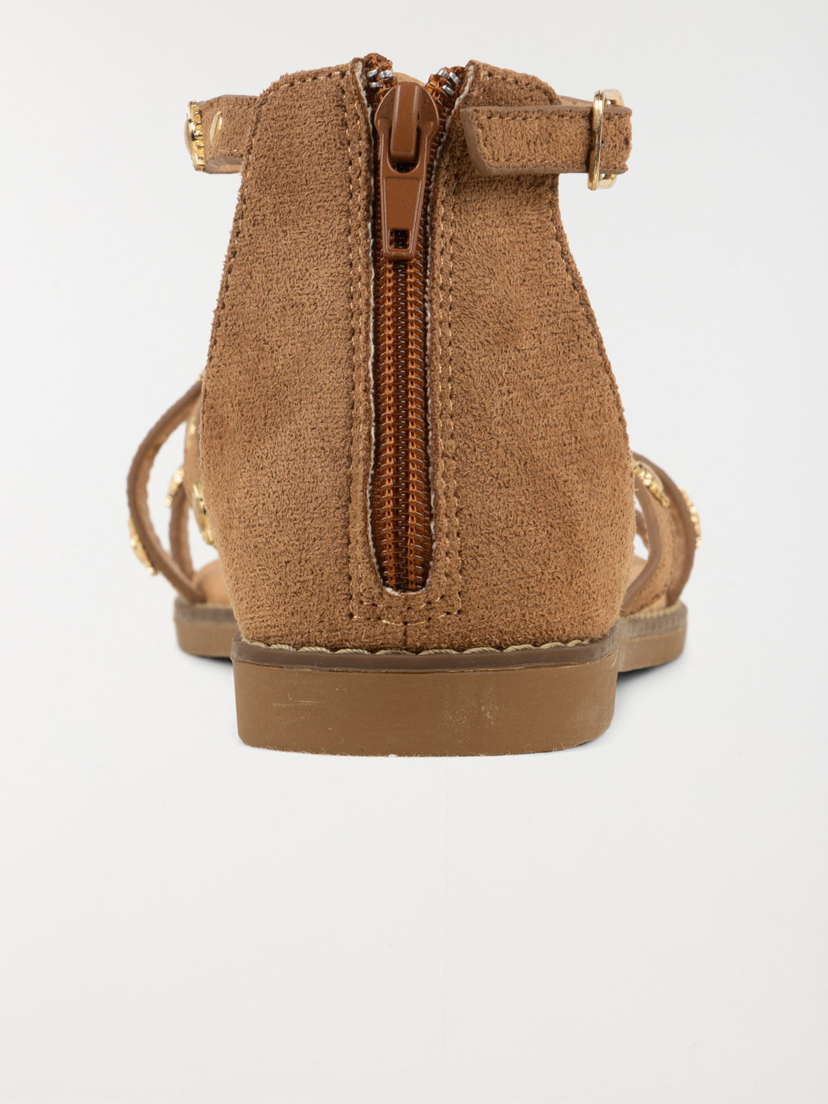 Sandales montantes tan femme (36-41)