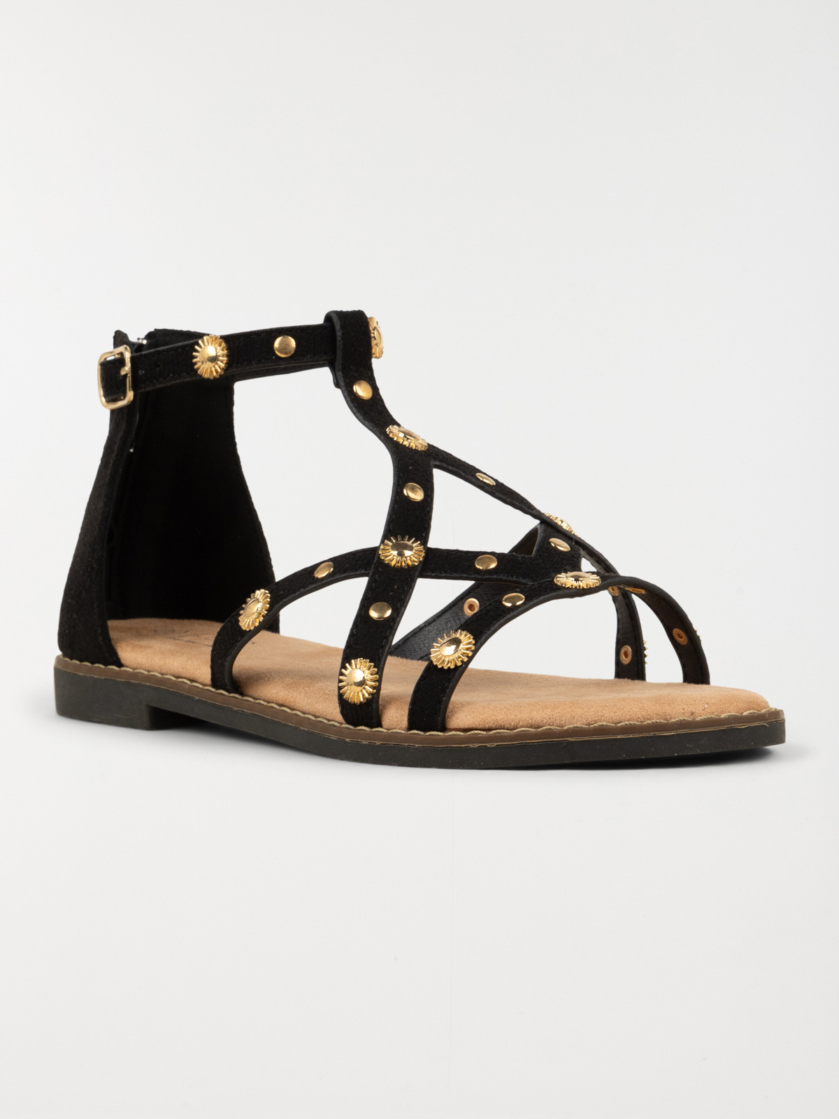 Sandales montantes noires femme (36-41)