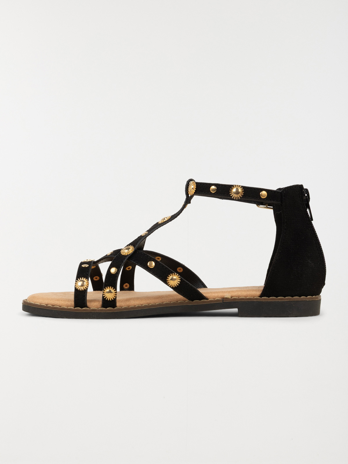 Sandales montantes noires femme (36-41)