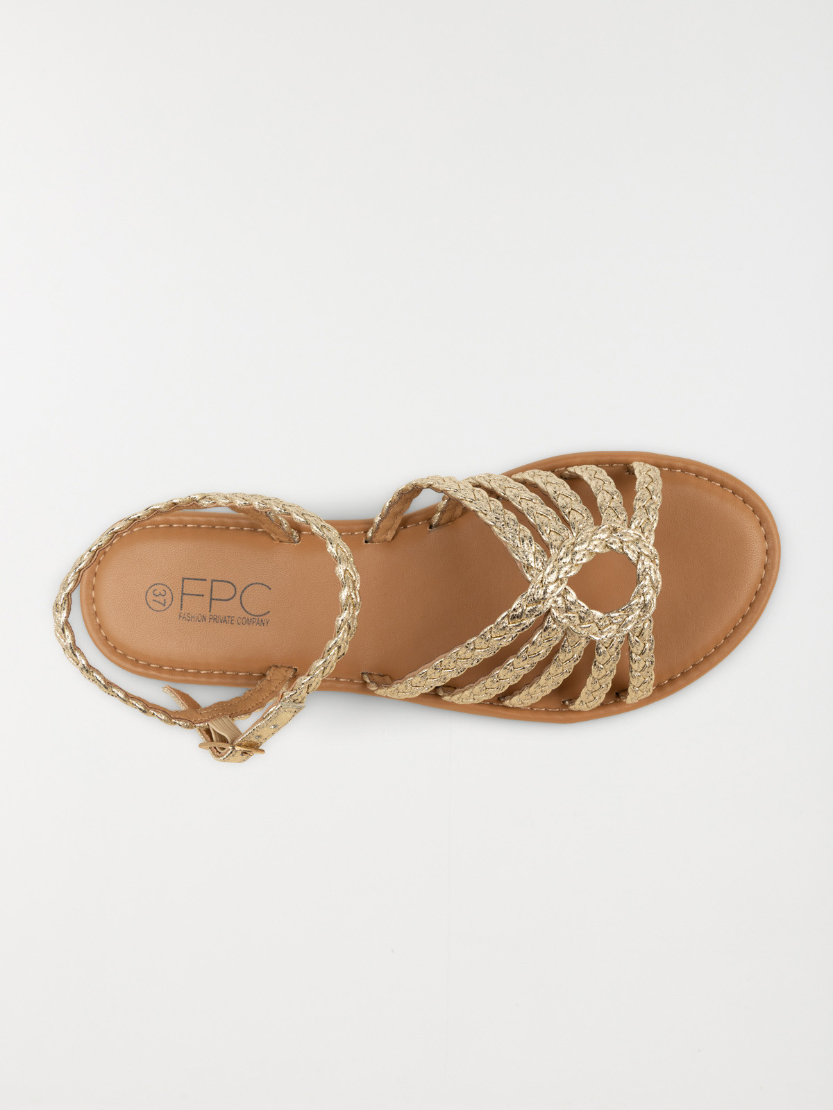 Sandales plates dorées femme (36-41) Sandales plates dorées femme (36-41)