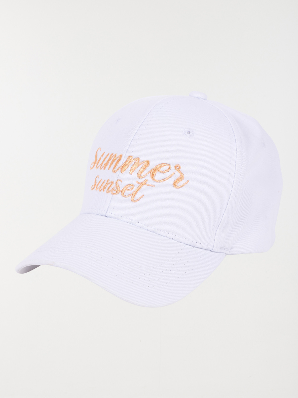 Casquette blanche message brodé femme