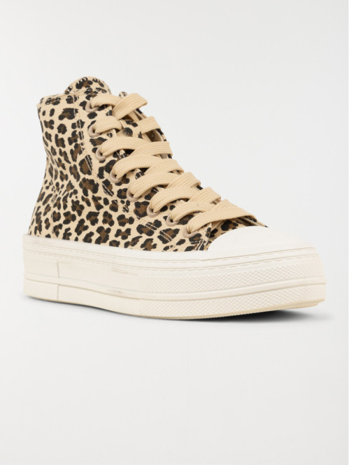 Tennis léopard plateforme...