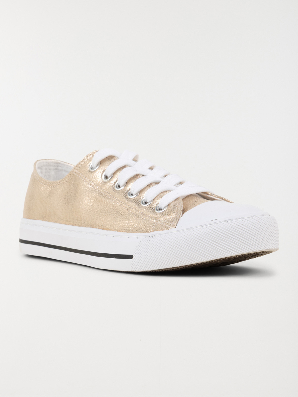 Tennis toile dorée femme (36-41)