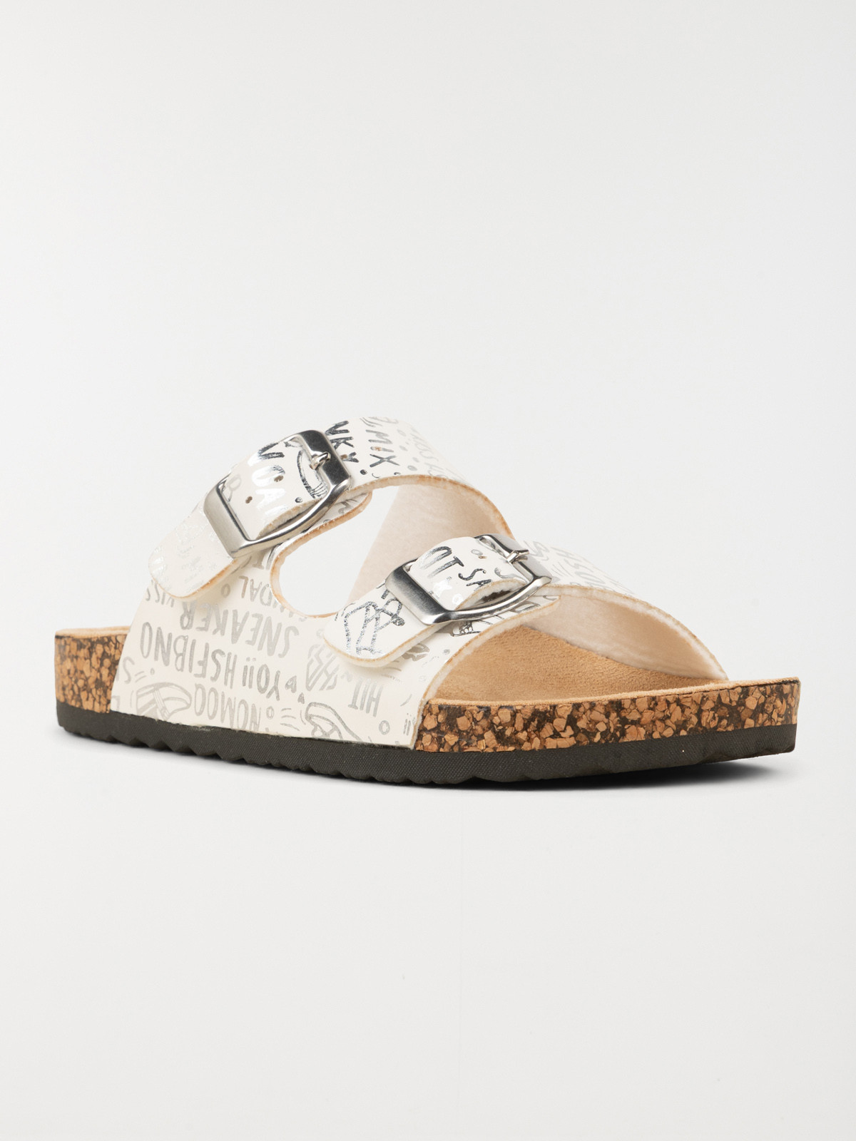 Sandale blanche imprimée fille (31-36)