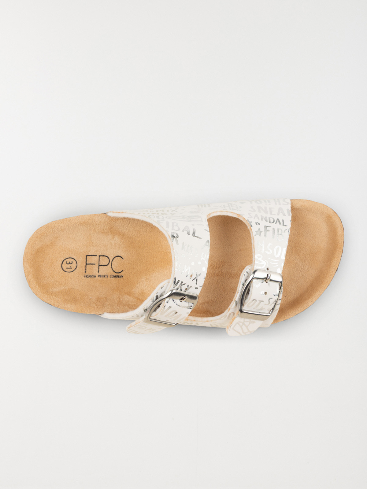 Sandale blanche imprimée fille (31-36)