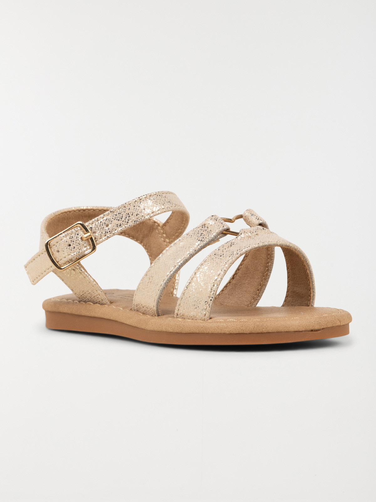 Sandales dorées coeur fille (24-30)