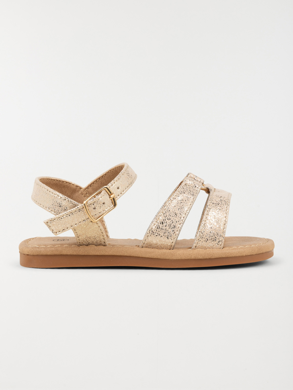 Sandales dorées coeur fille (24-30)