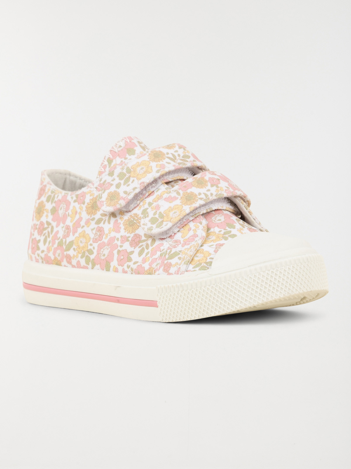 Tennis toile fleurie fille (24-30)